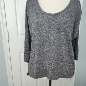 LOFT Charcoal Long Sleeve Women's Tee